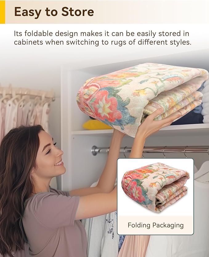RELEANY Area Rugs 2'x10' Runner Rug Non Slip Washable - Image 6