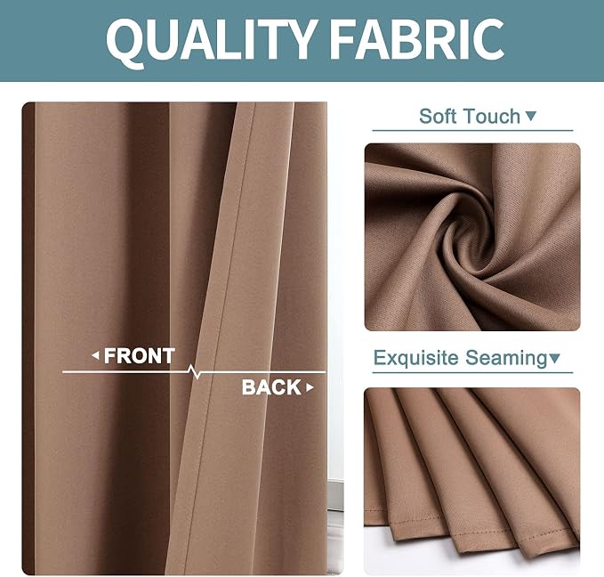 ChrisDowa Small Window Curtains 50 inches Long - Image 3