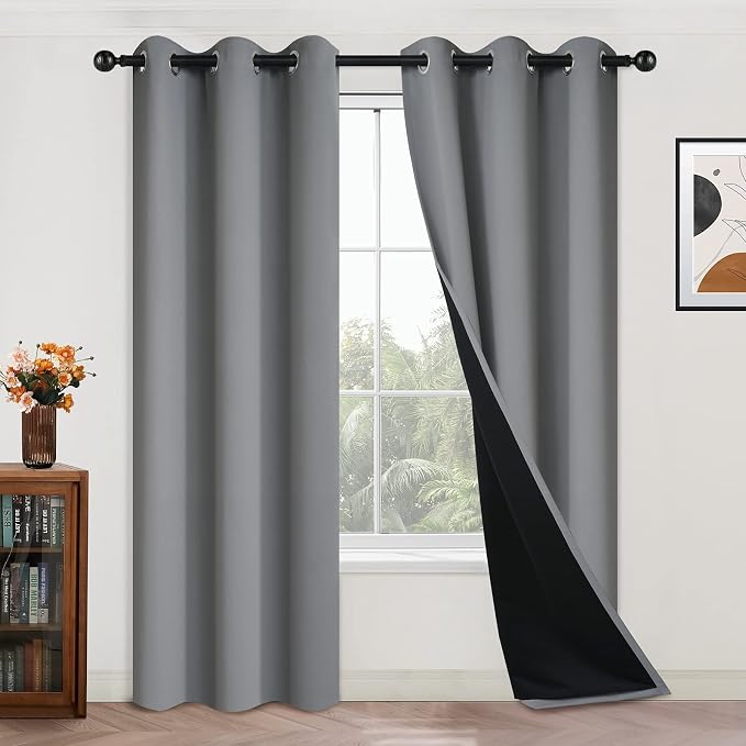 Yakamok 84 Inch Length 100% Blackout Curtains by Yakamok
