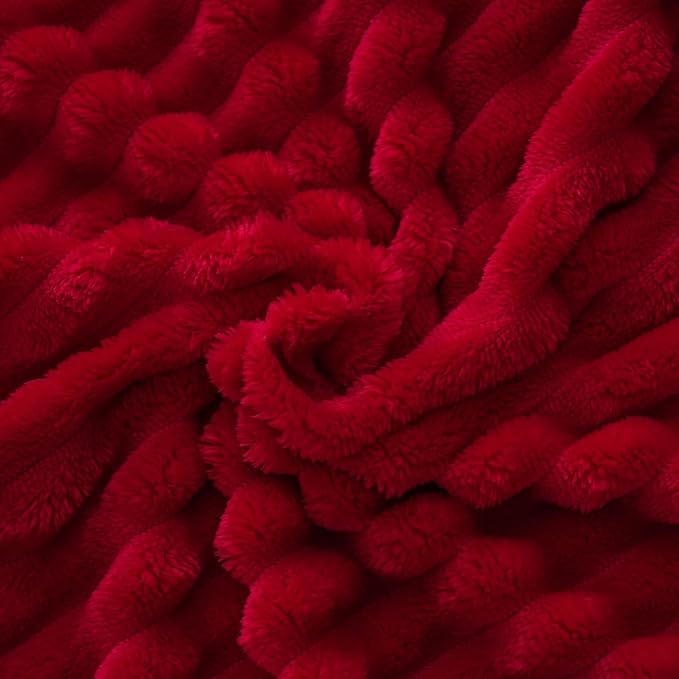 Red Fleece Throw Blanket 108”×90” - Image 5
