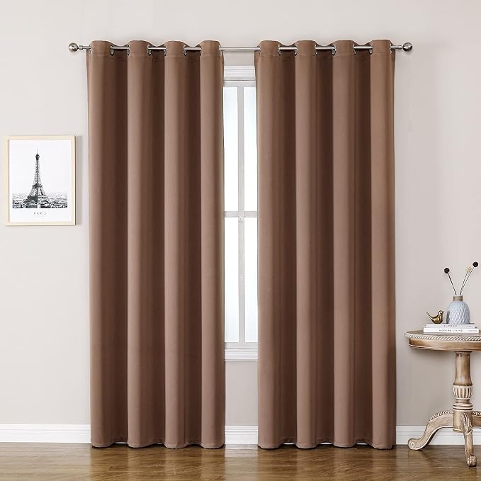 ChrisDowa Room Darkening Curtains 120 Inches Long 2 Panels Set by ChrisDowa