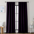 Simplebrand Ava BlackBerry Blackout Curtains by Simplebrand