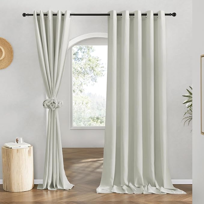 NICETOWN Linen 78 inch Curtains by NICETOWN