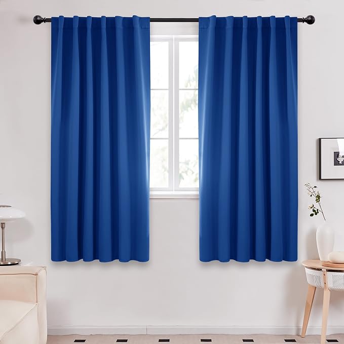 Deconovo Blackout Curtains, Thermal Insulated, W52 x L63 2 Panels, Back Tab by Deconovo