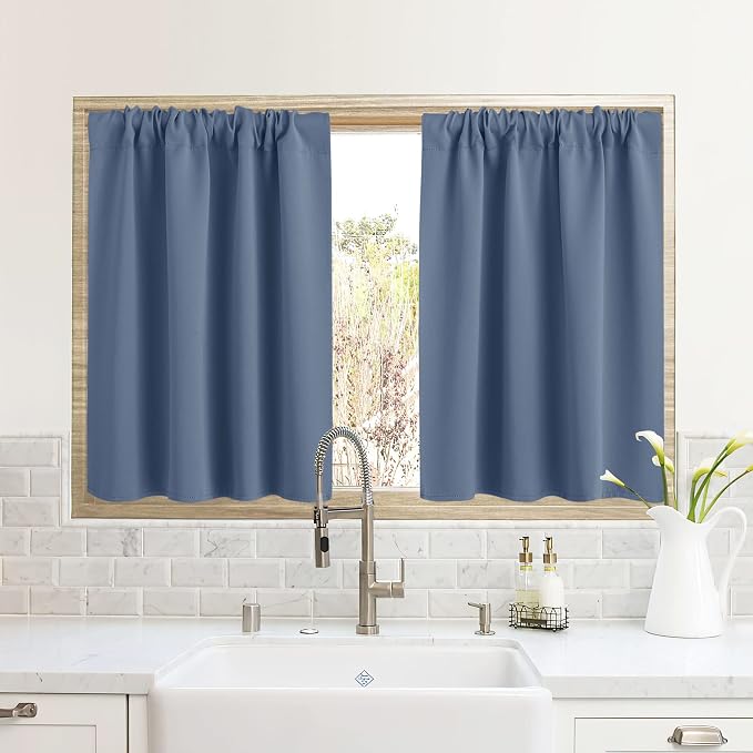 RYB HOME RV Curtains for Camper Windows, Mini Small Thermal Insulated Sunlight by RYBHOME