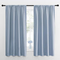 NICETOWN Bedroom Curtains Blackout Draperies, Vintage Blue, 1 Pair, 34-inch W x by NICETOWN