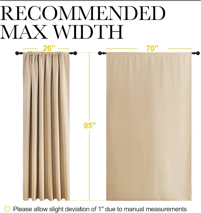 NICETOWN Room Darkening Curtains - Image 7