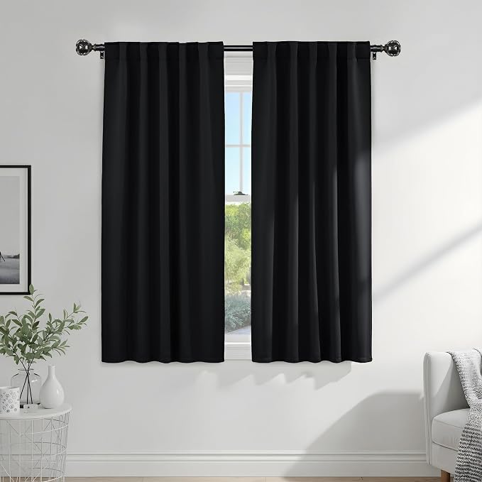 PONY DANCE Blackout Curtains 63 inch Length by PONYDANCE