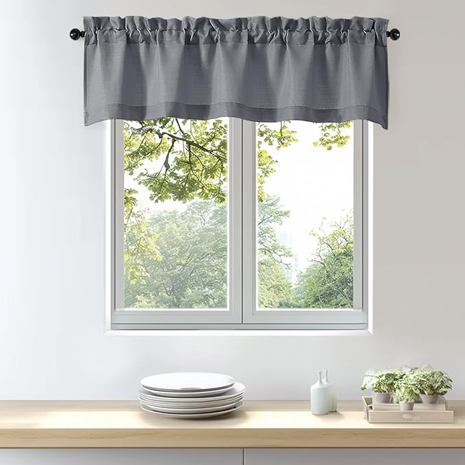 OWENIE Bob 1 PCS Dark Grey Valances by OWENIE