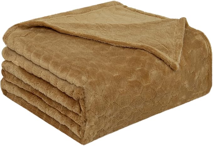 TOONOW Fleece Blanket Textured Fuzzy Plush Throw Blanket Twin Size 60" x 80" - Image 7