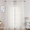 Gwine Ivory Sheer Curtains 108 Inches Long by Gwine