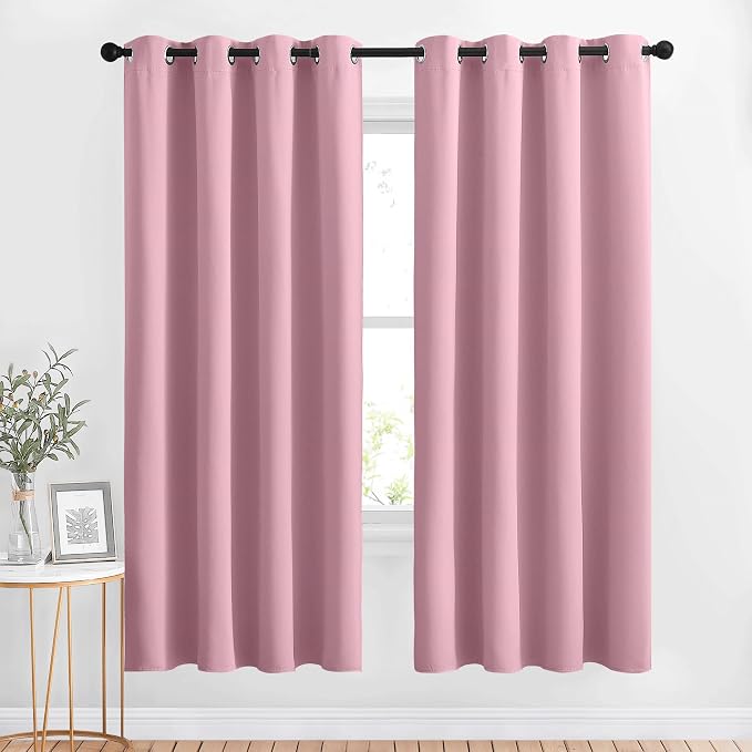 NICETOWN Crystal Pink Blackout Curtains & Drapes by NICETOWN