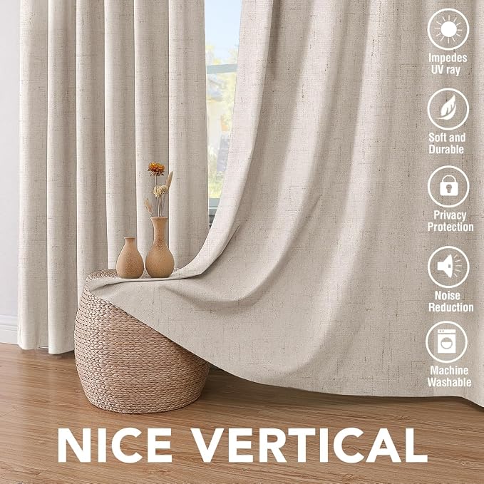 H.VERSAILTEX Polyester Blackout Curtains 96 Inches Long, 100% Absolutely - Image 7
