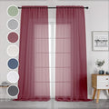 OWENIE Sheer Curtains 96 Inch Long, Elegant Sheer Curtains by OWENIE