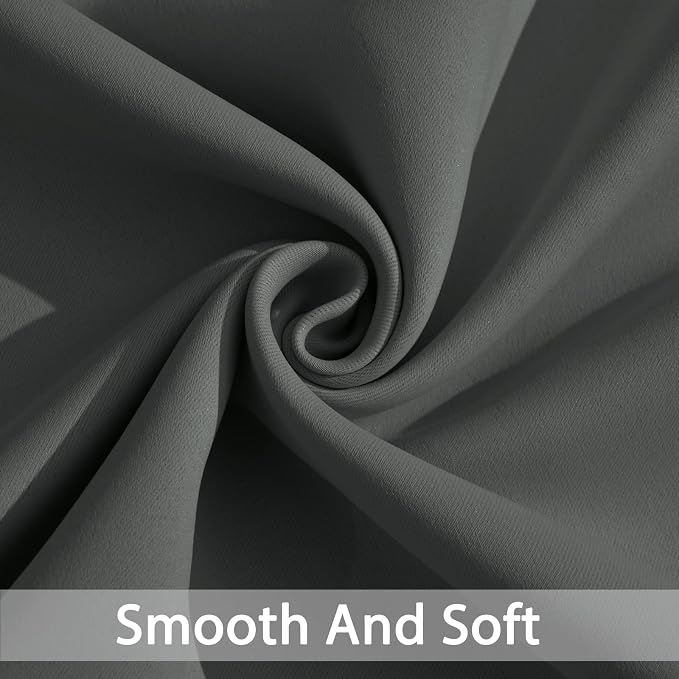 Yakamok Thermal Insulated Solid Grommet Light Blocking Blackout Curtains - Image 3
