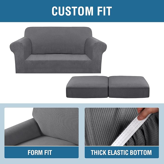 H.VERSAILTEX 3 Piece Stretch Sofa Covers - Image 4