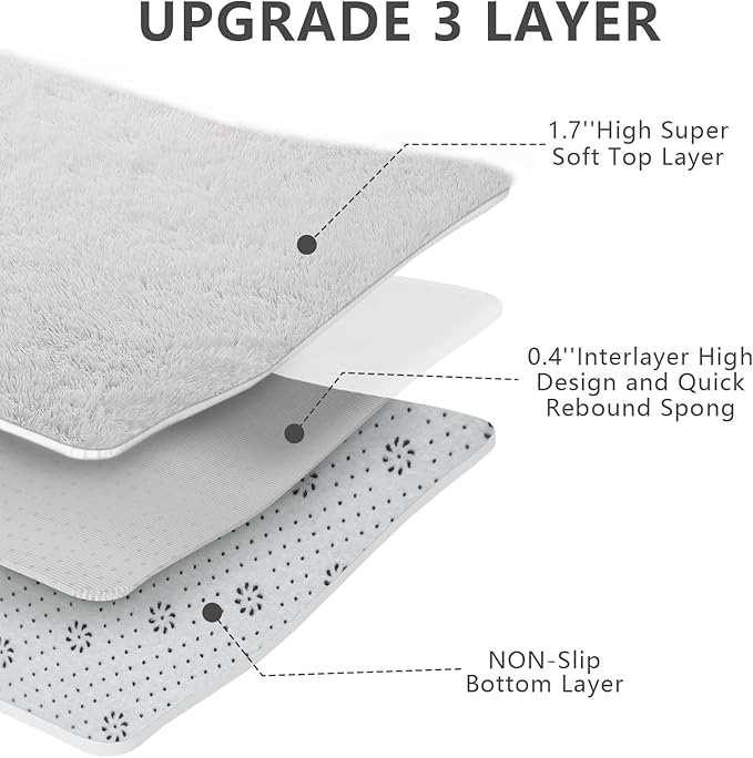 9X12 Large Area Rugs for Living Room Bedroom, Soft Fluffy Indoor Carpet Nursery - Image 5