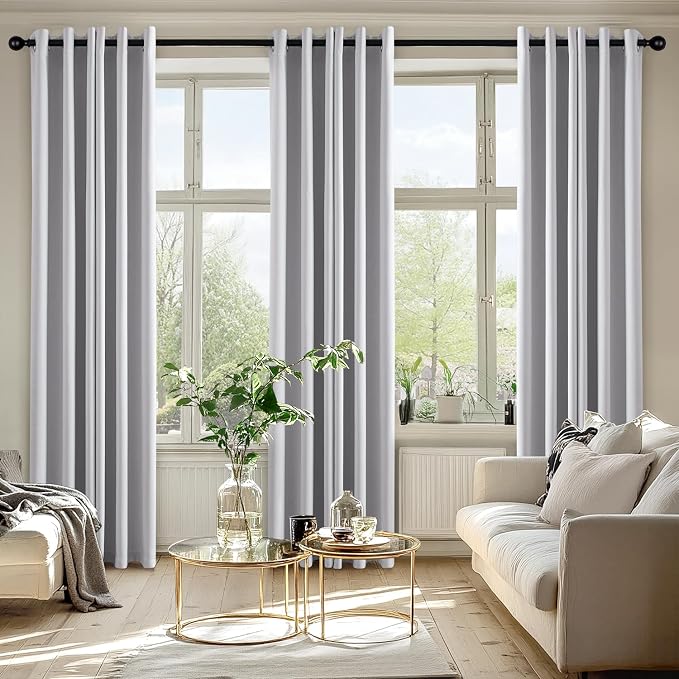 MIULEE Blackout Curtains for Bedroom Living Room 72 Inches Long 2 Panels - Image 6