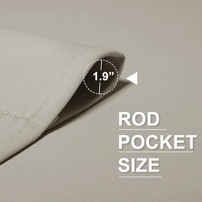 RYB HOME Short Curtains for Small Window, Sunmmer Heat Light Blocking Privacy - Image 3