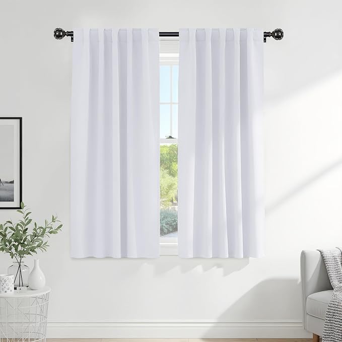 Pony Dance Blackout Curtains Thermal Insulated Window Treatment Panels Room by PONYDANCE