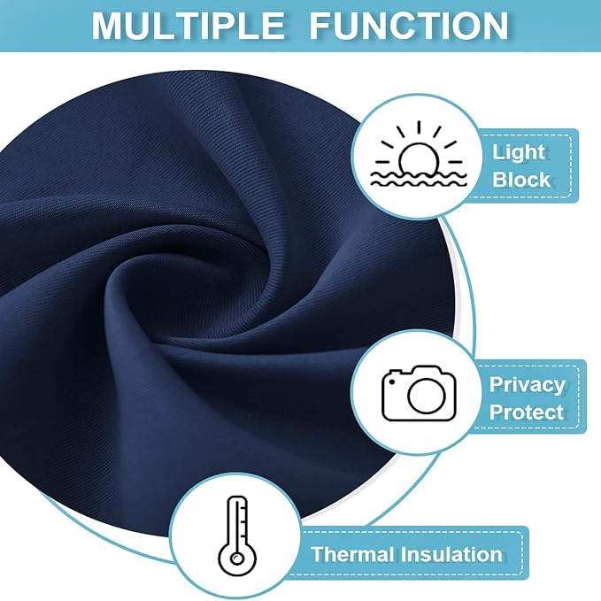 RYB HOME Short Blackout Curtains - Image 5