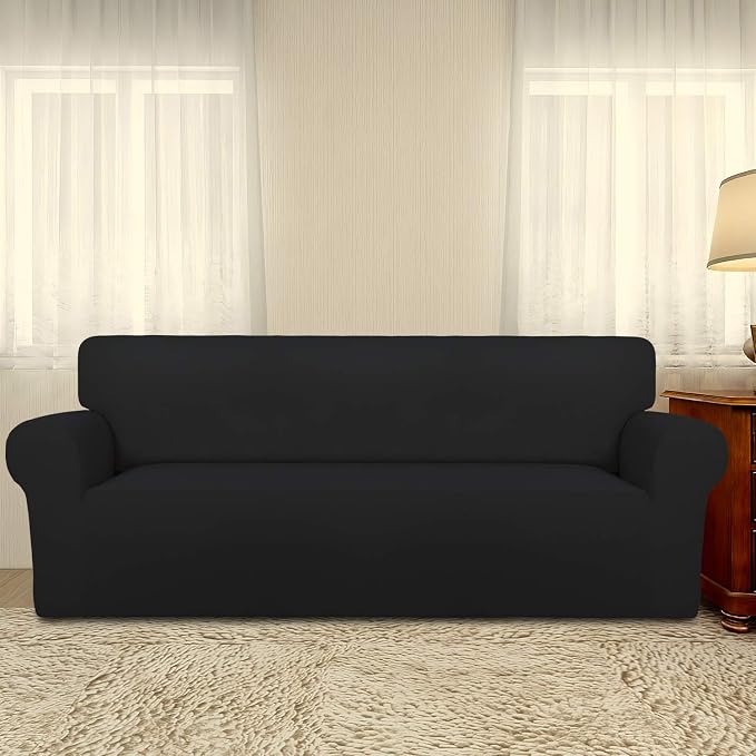 PureFit Super Stretch Oversized Sofa Slipcover – Spandex Non Slip Soft Couch - Image 2