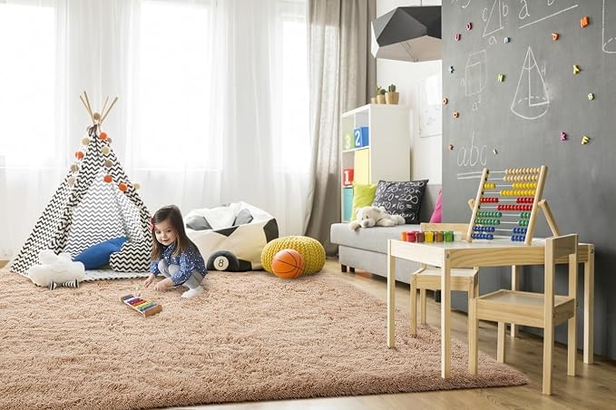 TWINNIS Super Soft Shaggy Rugs Fluffy Carpets 6x9 Feet, Indoor Modern Plush - Image 4