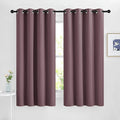 NICETOWN Dry Rose Bedroom Curtains 63 inch Length 2 Panels Set, Solid Thermal by NICETOWN