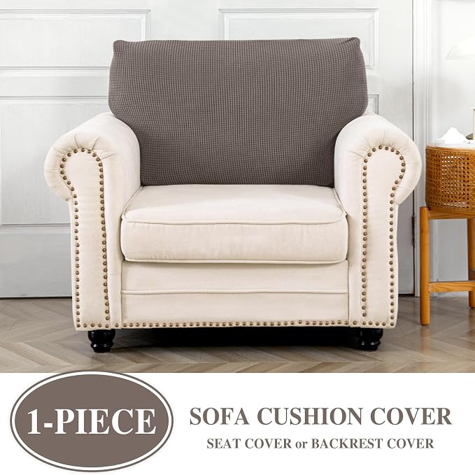 Couch Cushion Cover Seat Cushion Cover Stretch Armchair Cover Separate - Image 3
