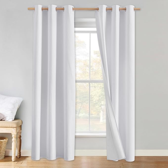 NICETOWN 100% Absolutely Blackout Linen Curtains by NICETOWN