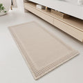 RESARE Waffle Bathroom Runner Rugs, Super Absorbent Bath Mat Non Slip Washable by Resare