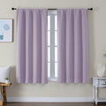 Simplebrand Ava Lilac Short Blackout Curtains by Simplebrand