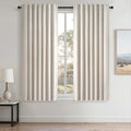 54 Inch Long Blackout Tiers Curtains by Topfinel