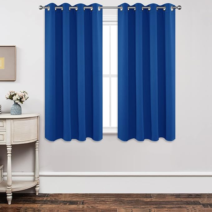 Joydeco Blackout Curtains 63 Inch Length 2 Panels Set, Thermal Insulated Long by JOYDECO