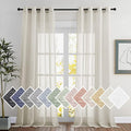 NICETOWN Textured Linen Sheer Curtains by NICETOWN