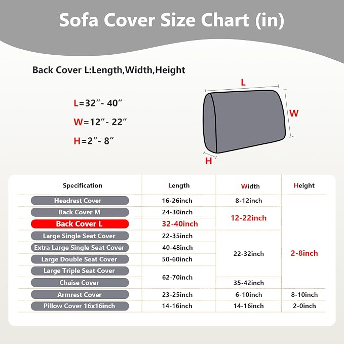 Couch Cushion Covers for Sofa Couch Covers Wear-Resistant Universal Sofa Cover - Image 3