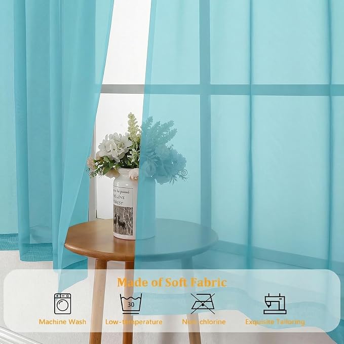 Gwine Extra Long Sheer Curtains 120 Inches Long - Image 7