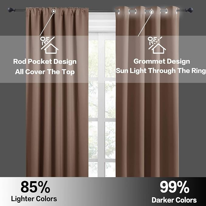 RYB HOME Large Blackout Curtains - Image 5