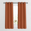 NICETOWN Blackout Burnt Orange Curtains 63 inch Length 2 Panels by NICETOWN