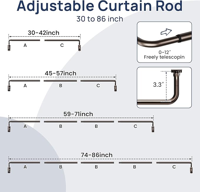 ENJOYBASICS Blackout Curtain rod - Image 5