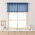 Chyhomenyc Dusty Blue Sheer Valances by Chyhomenyc