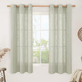 LAMIT Linen Curtains 63 inch Length 2 Panels by LAMIT