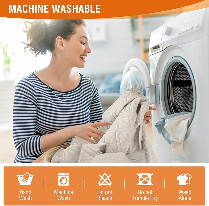 VANSOFY Waterproof Recliner Couch Covers, Sofa Covers Non-Slip 1-Piece Washable - Image 5
