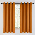 NICETOWN Room Darkening Orange Curtains 63 inches Long by NICETOWN