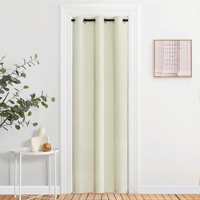 NICETOWN Blackout Beige Curtains 84 inch Long - Image 2