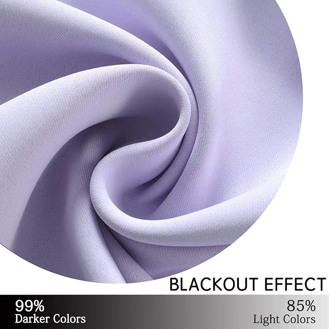 Yakamok 84 Inch Length Blackout Curtains - Image 6