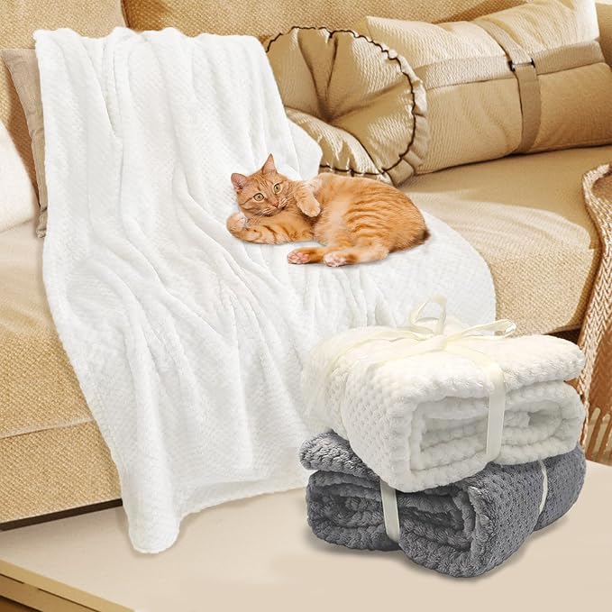 4 Pack Fleece Throw Blankets 50x60 Inches - Image 8