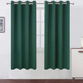LEMOMO Dark Green Thermal Blackout Curtains/52 x 72 Inch/Set of 2 Panels Room by Lemomo
