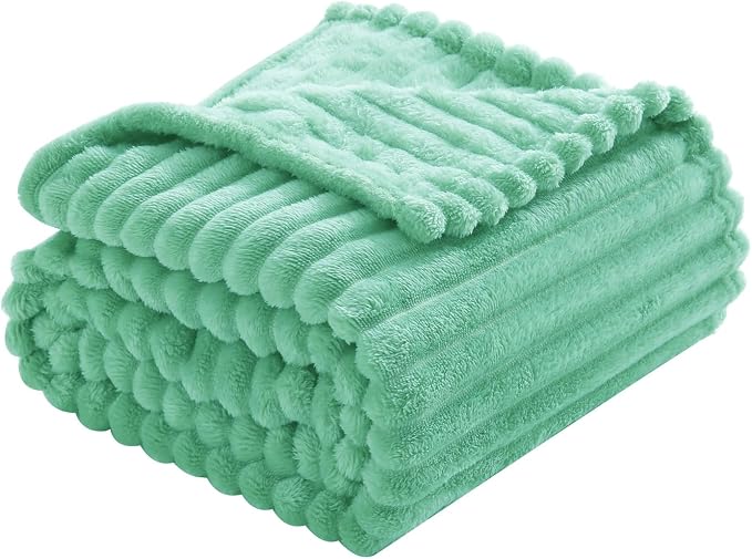 Mint Green Fleece Throw Blanket 50”×60” - Image 5
