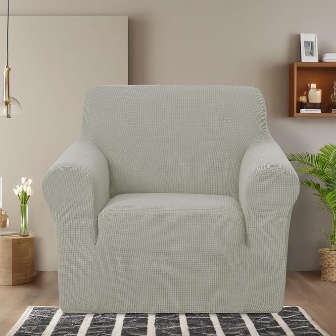 U-NICE HOME Stretch Recliner Chair Cover, Pet Friendly Armchair Slipcover - Image 2